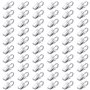 Pinces Rideaux Clips en Acier Inoxydable Crochets Rideau pour Anneaux Rideau Douche Partie Lumineuse Maison Décoration 60 Pièces
