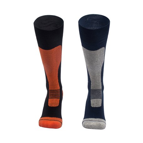 Barrageon 2 Paires Chaussettes de Ski Hommes Femmes Thermiques Chaudes pour Sports d'hiver