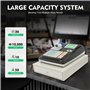Caisse électronique 48 touches, système de caisse professionnel pour vente au détail avec scanner de codes-barres, écran client 