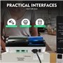 Caisse électronique 48 touches, système de caisse professionnel pour vente au détail avec scanner de codes-barres, écran client 