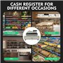 Caisse électronique 48 touches, système de caisse professionnel pour vente au détail avec scanner de codes-barres, écran client 