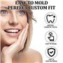 4 Pcs Dentier Provisoire Prothese Dentaire Dentier Fausse Dent Facette Dentaire A Poser Soi Meme Dentier Amovible Haut Et Bas Ap