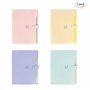 Trieur Valisette, Accordéon Classeur Pochettes Porte-documents avec 5 Compartiments en Format A4 Haute Capacité Document Porte D