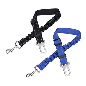 Voiture Ceinture de Sécurité pour Chien Harnais de Sécurité Supérieure avec Absorption des Chocs et Mousqueton élastique Réglabl