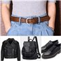 Rivets en Cuir 180 Ensemble 2 Tailles Double Rivet Goujons Tubulaires en Métal avec 3 Pièces Outil de Fixation et Punch Pince po