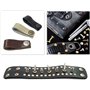 Rivets en Cuir 180 Ensemble 2 Tailles Double Rivet Goujons Tubulaires en Métal avec 3 Pièces Outil de Fixation et Punch Pince po