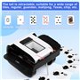 Mélangeur de Cartes Automatique, Mélangeur Électrique pour 1-2 Ponts Rechargeable 2000mAh Faible Bruit Mode Auto et Manuel pour 