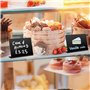 Zeawavsl 25PCS Mini Tableau Noir,Facile à nettoyer pour les panneaux à message, les marque-places, les décorations de fête, les 