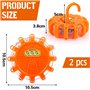 Zeawavsl Lot De 2 Feux D'Avertissement, Feux De Feux Led Avec ViséE Et Crochet, Avec 9 Modes De Flash Fonction Avec