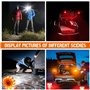 Zeawavsl Lot De 2 Feux D'Avertissement, Feux De Feux Led Avec ViséE Et Crochet, Avec 9 Modes De Flash Fonction Avec