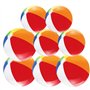 DGMI Lot de 8 ballons de plage gonflables - 4 x 30 cm et 4 x 40 cm - Pour activités estivales