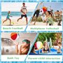 DGMI Lot de 8 ballons de plage gonflables - 4 x 30 cm et 4 x 40 cm - Pour activités estivales, piscines, fêtes sur la plage
