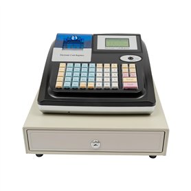 Caisse enregistreuse pour petits entrepreneurs - 48 touches - LED numérique - Système de caisse - Gastronomie - Commerce de déta