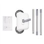 Ciounmb Balayeuse, balai sans batterie ni électricité (2 balais latéraux, bac de balayage : 300 ml, largeur de travail : 160 mm)