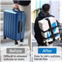 Système de Transport de Sac à Dos avec Sangle réglable – Idéal pour Transporter des valises rigides de Petite à Moyenne Taille.