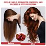 Bigoudis Magiques 40Pcs - Rouleaux Mousse Flexibles pour Cheveux Courts et Longs avec Peigne à Queue et Pince (Rouge)