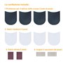 Unikstep Lot de 2 paires de coussinets pour chaussures en caoutchouc de réparation de chaussures 3,5 mm d'épaisseur et de protec
