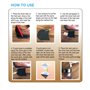 Unikstep Lot de 2 paires de coussinets pour chaussures en caoutchouc de réparation de chaussures 3,5 mm d'épaisseur et de protec
