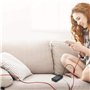 Minlu 3 en 1 Câble USB Multi Charge Rapide [4A,3M] Multi Cable Chargeur tressé en nylon, Cordon de recharge avec 3 ports Type C/