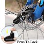 Antivol Moto Disque Serrure Imperméable Antivol Disque De Frein Verrouillage Cadenas avec 2 Clés Et Un Pochette d