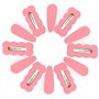 Lot de 12 barrettes à cheveux en acrylique rose pour fille - Accessoires de coiffure pour tout-petits