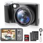 Digitai Appareil photo compact 4K pour photographie autofocus