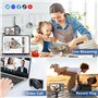 Digitai Appareil photo compact 4K pour photographie autofocus, caméra de vlogging 48MP avec carte SD de 32 Go, zoom numérique 18
