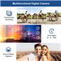 Digitai Appareil photo compact 4K pour photographie autofocus, caméra de vlogging 48MP avec carte SD de 32 Go, zoom numérique 18