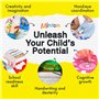 Mimtom Kit de Pochoirs à Dessiner pour Enfants | Pochoirs Plastiques avec Plus de 370 Formes pour des Heures d’Amusement de Créa