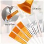 Pinceau Masque Visage Brosse de Masque Facial Pinceaux Applications de Visage avec Poignée en Plastique Transparent pour Masque 