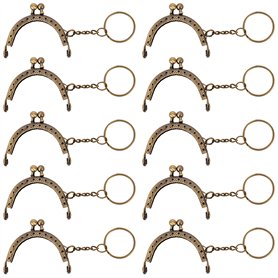 Arc en Métal Cadre Baiser Fermoir Serrure Semi-Circulaire Sac À Main Sac Cadre Fermoir Serrure Fermoirs Craft Cadre avec Porte-c