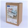 DoocliB Organisateur de Bureau avec 4 Tiroirs, Accessoire Travail Bureau, Multifonction, Peu Encombrant, Blanc, 4-3