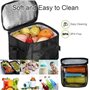 ZephyrHome Sac Isotherme Repas 10L Pliable, Sac-Glacière Étanche pour Lunch Bag, Sacoche Isotherme Repas Portable avec Bandouliè