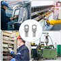60 Pièces Bornes de Connecteurs en Cuivre Étamé, Boulon Trou Bornes, 8 Tailles Terminaux de Tuyaux en Cuivre Étamé à Haute Tempé