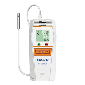 Elitech Tlog 100EH Enregistreur de données de température et d'humidité réutilisable PDF Port USB Capteur externe 32000 points