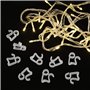 JoGoi Lot de 100 Plastique Crochets à Suspendre pour Guirlande Lumineuse de Noël Bardeau de Gouttière Crochets Extérieurs Blanc