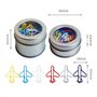 Lot de 50 trombones en métal pour avion - 6 couleurs - 30 mm