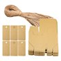 Aweisile 50 Pièces Boite Cadeau Kraft Boîte de Cadeau Boite Papier Kraft avec étiquettes cadeaux et corde de chanvre, pour Embal