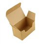 Aweisile 50 Pièces Boite Cadeau Kraft Boîte de Cadeau Boite Papier Kraft avec étiquettes cadeaux et corde de chanvre, pour Embal