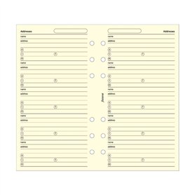 Filofax adresses Coton Crème