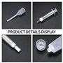 Lot de 20 tubes vides rechargeables en plastique transparent de 30 ml avec outil de distribution d'extraction
