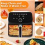 200pcs Papier cuisson air fryer，Papier Sulfurisé Air Fryer，Antiadhésive Paper Liner Accessoires Air Fryer，Carré Friteuse Airfrye