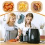 200pcs Papier cuisson air fryer，Papier Sulfurisé Air Fryer，Antiadhésive Paper Liner Accessoires Air Fryer，Carré Friteuse Airfrye