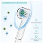 LOBVABA 4 Pcs Capuchon Protection Brossette, Électrique Brosse à Dents Tête Housse pour Brossette de Rechange, Étui de Brosse à 
