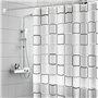 Rideau De Douche Anti Moisissure, 180X200cm Rideau de Salle de Bain, Rideau de Baignoire avec 12 Crochets, Imperméable Rideau de
