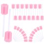 30 Pièces Écouvillons en Mousse,Bâtonnets de Soins Dentaires,Écouvillons en Éponge,Bâtonnets pour Soins dentaires,Bâtonnet pour 