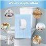 30 Pièces Toilette WC, Housse de Siège de Toilette en Papier Biodégradable, Protection Cuvette Toilette, Imperméable Protège Cuv