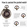 Montre de Poche Vintage Motif de Gravure