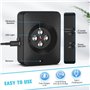 Anti Aboiement pour Chien, 4 émetteurs Puissants Ultrason Chien, Rechargeable Boitier Anti Aboiement Chien, 3 Modes Appareil Ant