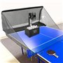 OMGGYER Robot de tennis de table automatique avec filet, télécommande et 100 balles pour joueurs de tous niveaux de difficulté p